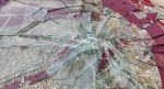 broken glass on the ground