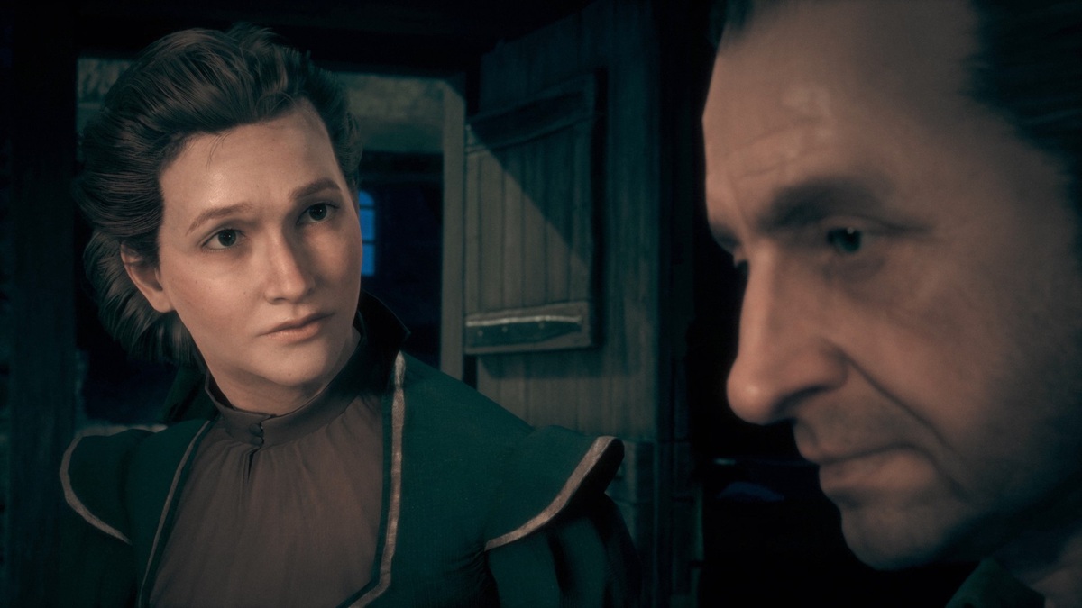 Witch looks at her father with sympathy.