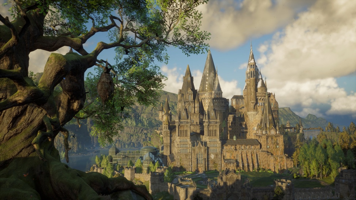 Hogwarts Castle in the spring.