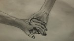 casual poetry drop may 2025 featured image sketch of two hands holding each other