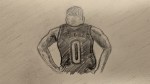 casual ramble about the trail blazers offseason part 2 featured sketch of damian lillard in trail blazers jersey