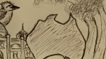 casual poetry jan 26 featured image sketch of australia with kookaburra and gum tree